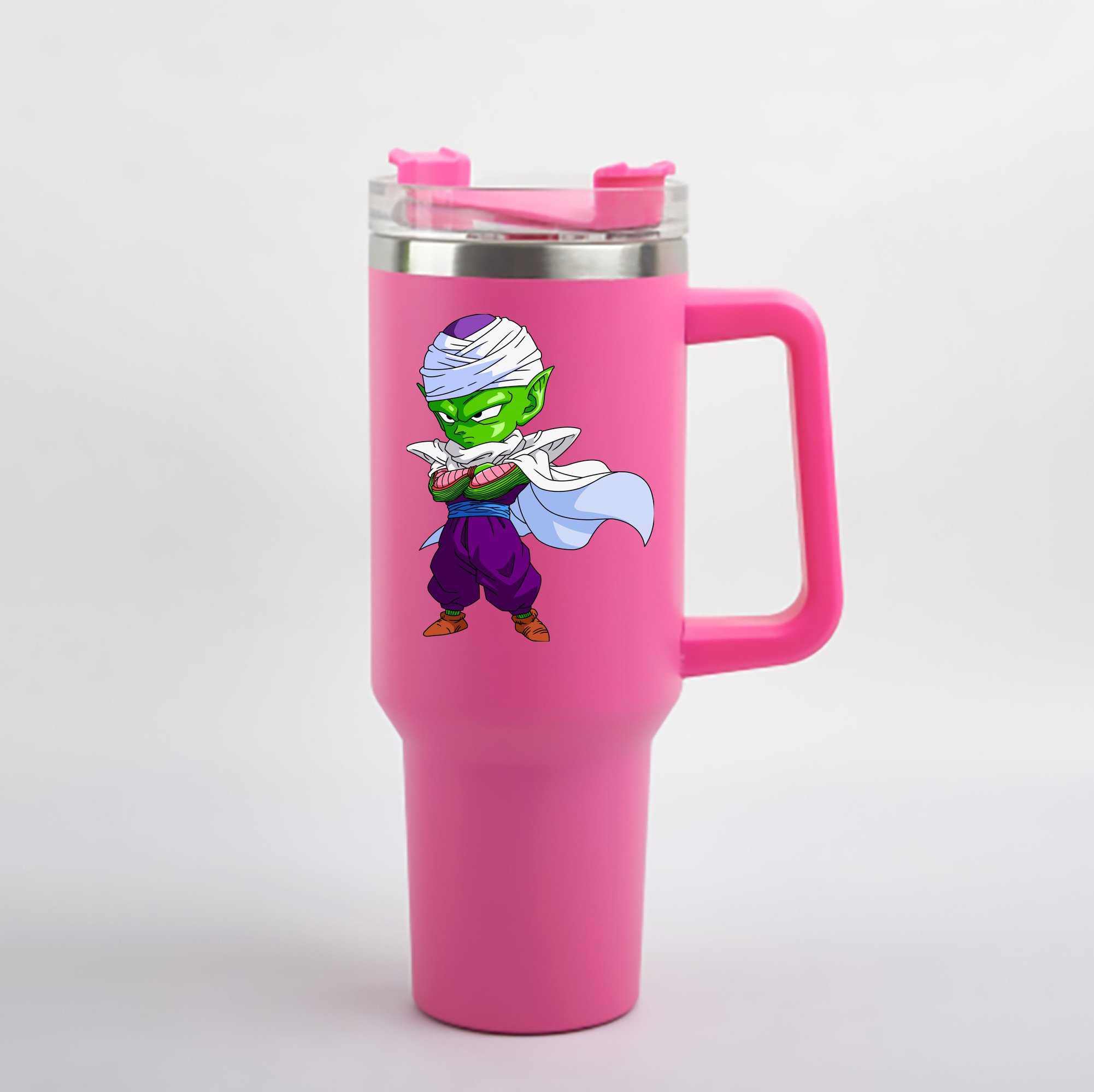 （画像用） ドラゴンボール ピッコロ DRAGON BALL Piccolo 1200mL車用タンブラー - クリスタルステッカー（プラスチックストロー付き）